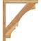 Ekena Millwork Balboa Block Rough Sawn Bracket w/ Offset Brace, Western Red Cedar, 4"W x 26"D x 30"H BKT0402X26X30BOA05RWR - alternate 2